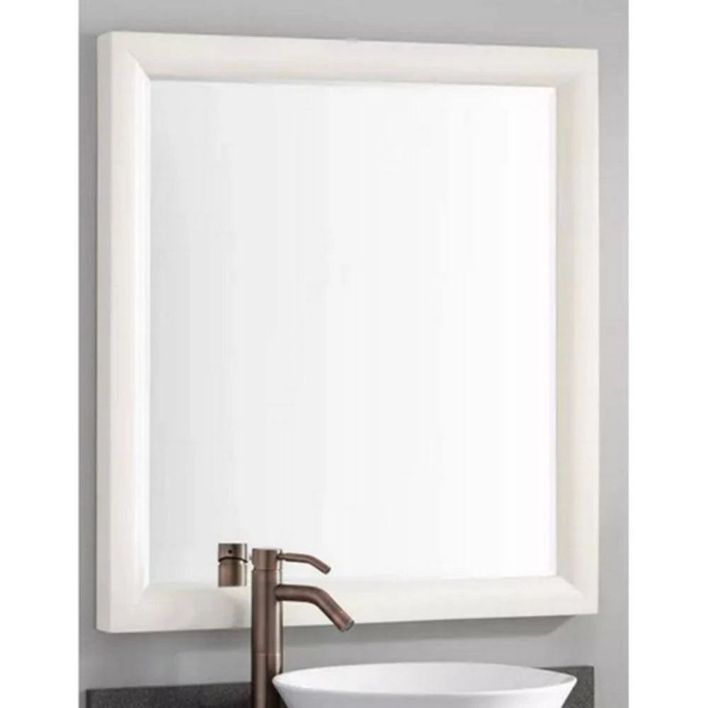 Signature Hardware Talyn 30 in. Rectangular Vanity Mirror in White 1 Signature Hardware Talyn 30 in. Rectangular Vanity Mirror in White
