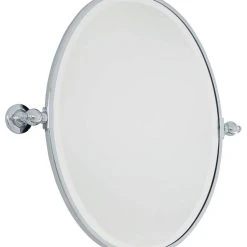 Minka Lavery 24-1/2 x 19-1/2 in. Oval Pivoting Mirror in Polished Chrome