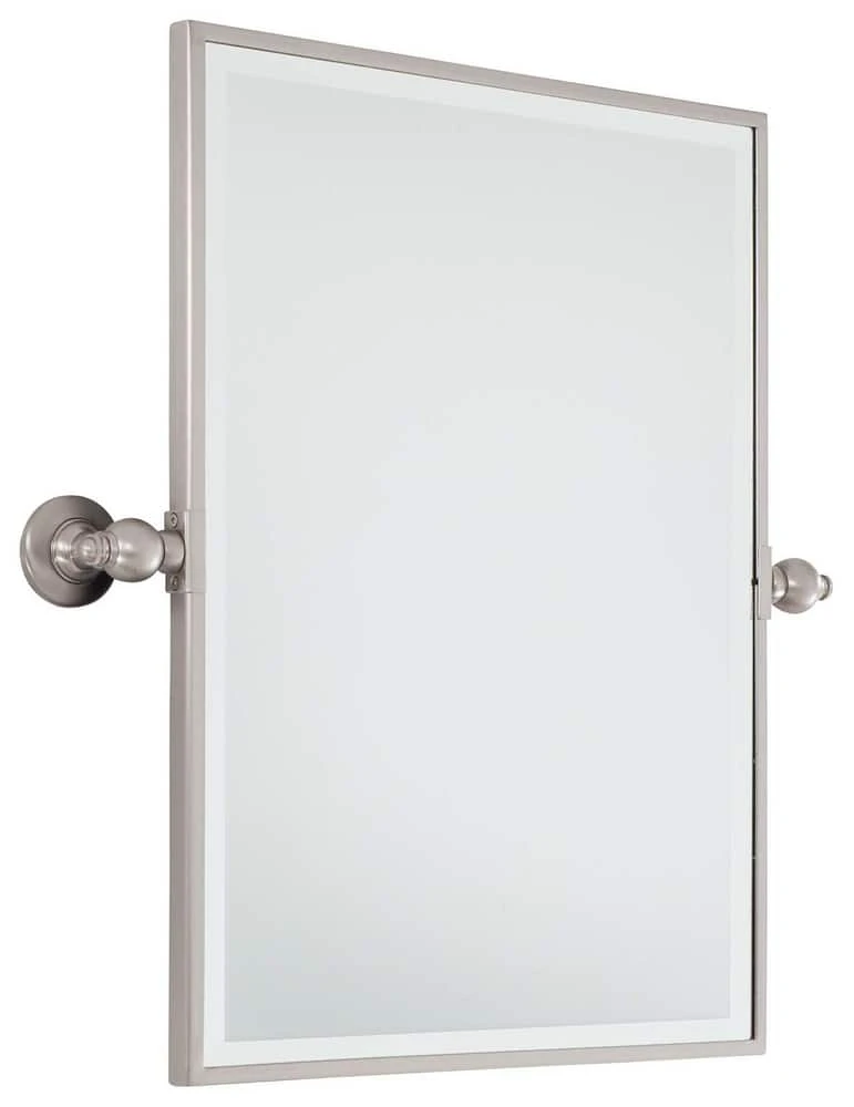 Minka Lavery 24 x 18 in. Rectangle Pivoting Mirror in Brushed Nickel 1 Minka Lavery 24 x 18 in. Rectangle Pivoting Mirror in Brushed Nickel