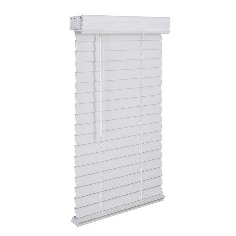 Lotus & Windoware, Inc. 46 x 72 in. Corded Faux Wood in White 2 Lotus & Windoware, Inc. 46 x 72 in. Corded Faux Wood in White - Image 2