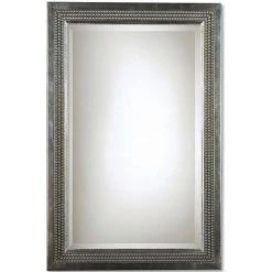 Uttermost Company 35 x 23 in. Triple Beaded Vanity Mirror in Silver