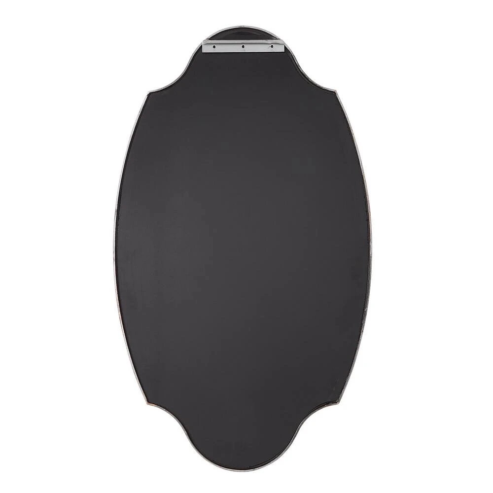 Signature Hardware Barewood 22 x 37-3/4 x 1-1/4 in. Oval Decorative Vanity Mirror in Antique Silver 2 Signature Hardware Barewood 22 x 37-3/4 x 1-1/4 in. Oval Decorative Vanity Mirror in Antique Silver - Image 2