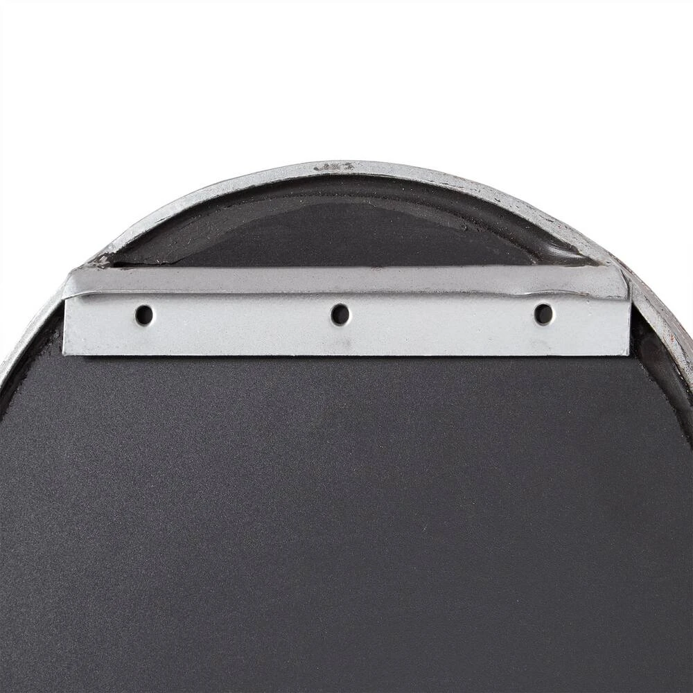 Signature Hardware Barewood 22 x 37-3/4 x 1-1/4 in. Oval Decorative Vanity Mirror in Antique Silver 4 Signature Hardware Barewood 22 x 37-3/4 x 1-1/4 in. Oval Decorative Vanity Mirror in Antique Silver - Image 4