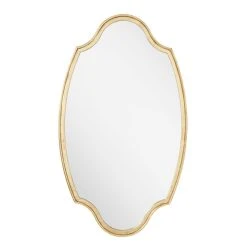 Signature Hardware Barewood 22 x 37-3/4 x 1-1/4 in. Oval Decorative Vanity Mirror in Gold Leaf 8 Signature Hardware Barewood 22 x 37-3/4 x 1-1/4 in. Oval Decorative Vanity Mirror in Gold Leaf -Lotus & Windoware, Inc. Shop Query 993